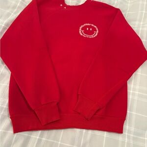 I Stole My Boyfriends Sweatshirt Sweatshirt with Smiley Face Design